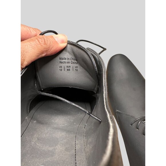 ALDO Men' s Synthetic Dress Shoes Lace-Up Formal Oxfords Size 13 Black - Picture 9 of 16